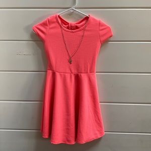 Girls size 10/12 hot pink dress